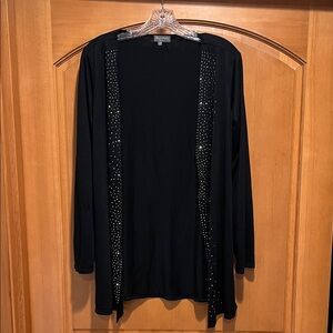 Essentials by Milano Black Bling Cardigan